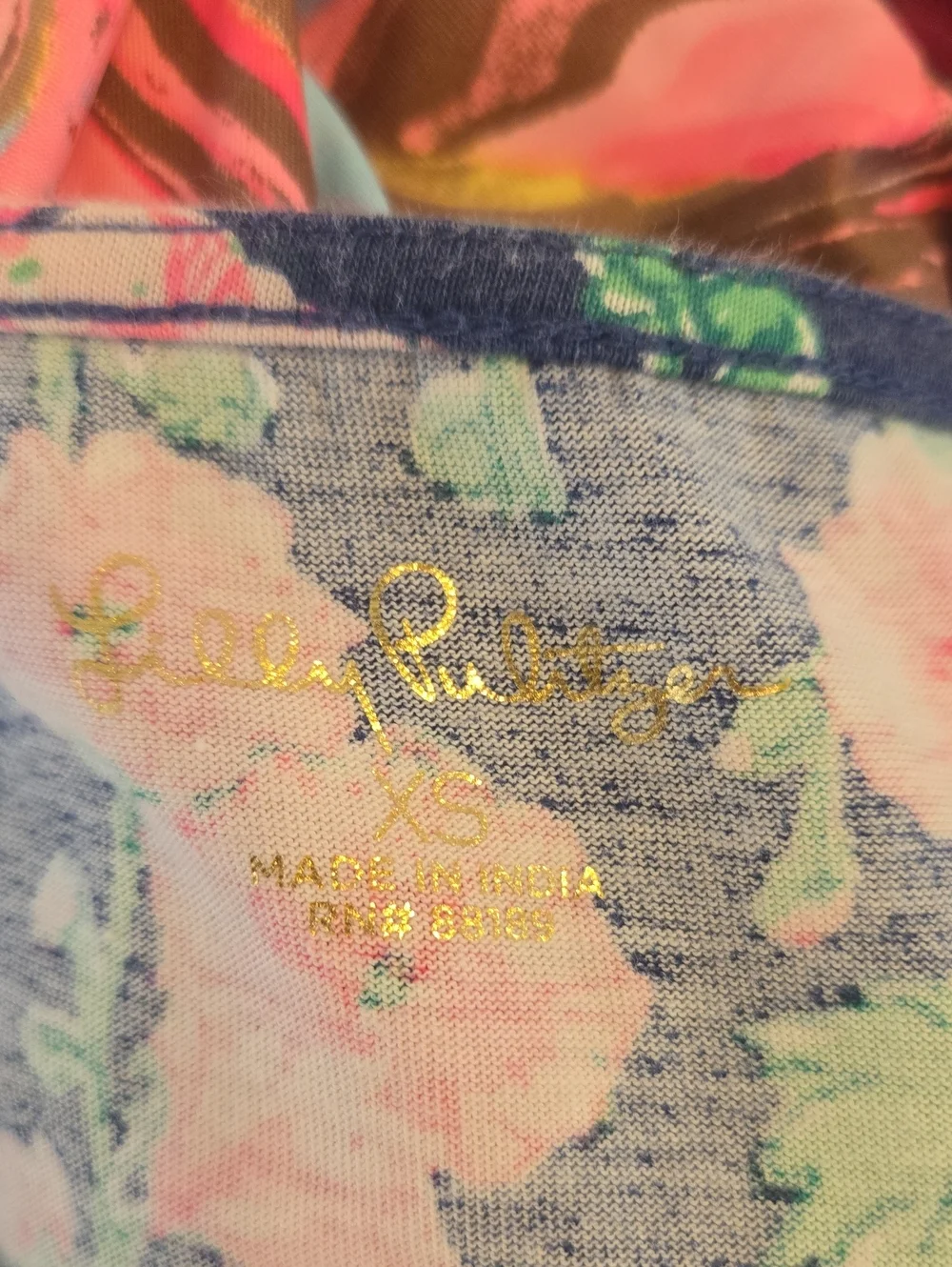 Lilly Pulitzer Geanna Swing Dress In  Oyster Bay Navy De Vine Floral Print